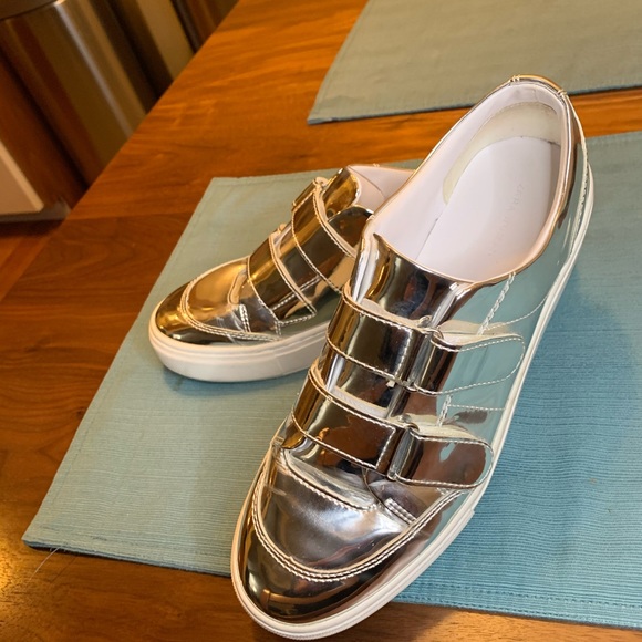 Zara Woman mirror Silver sneakers - 9 (39) 💎 - Picture 2 of 7